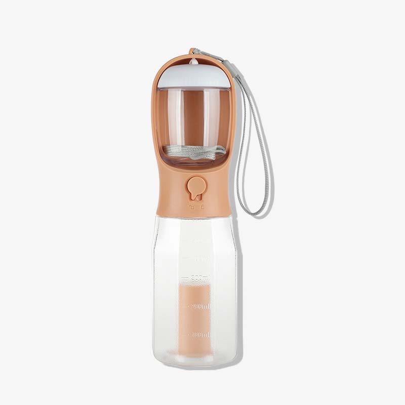 Botella de Agua Portátil Multifuncional 3 en 1 para Paseos con Perros