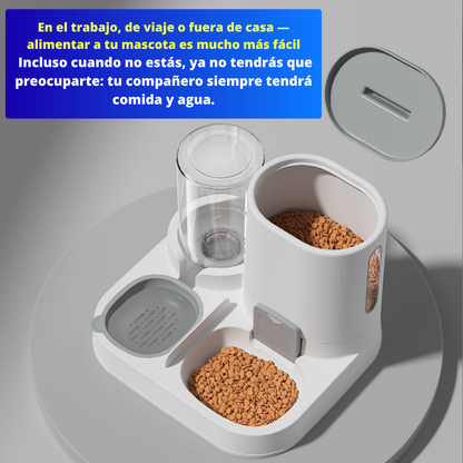 Comedero y bebedero automático 2 en 1