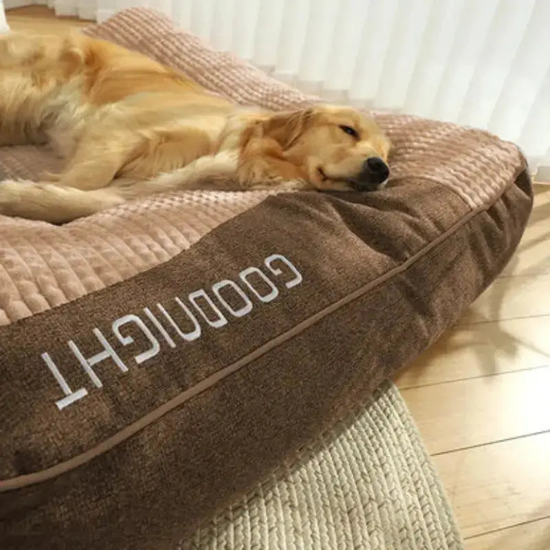 Cama Grande y Gruesa para Perros Resistente a Arañazos con Protección de la Columna - KNICHE