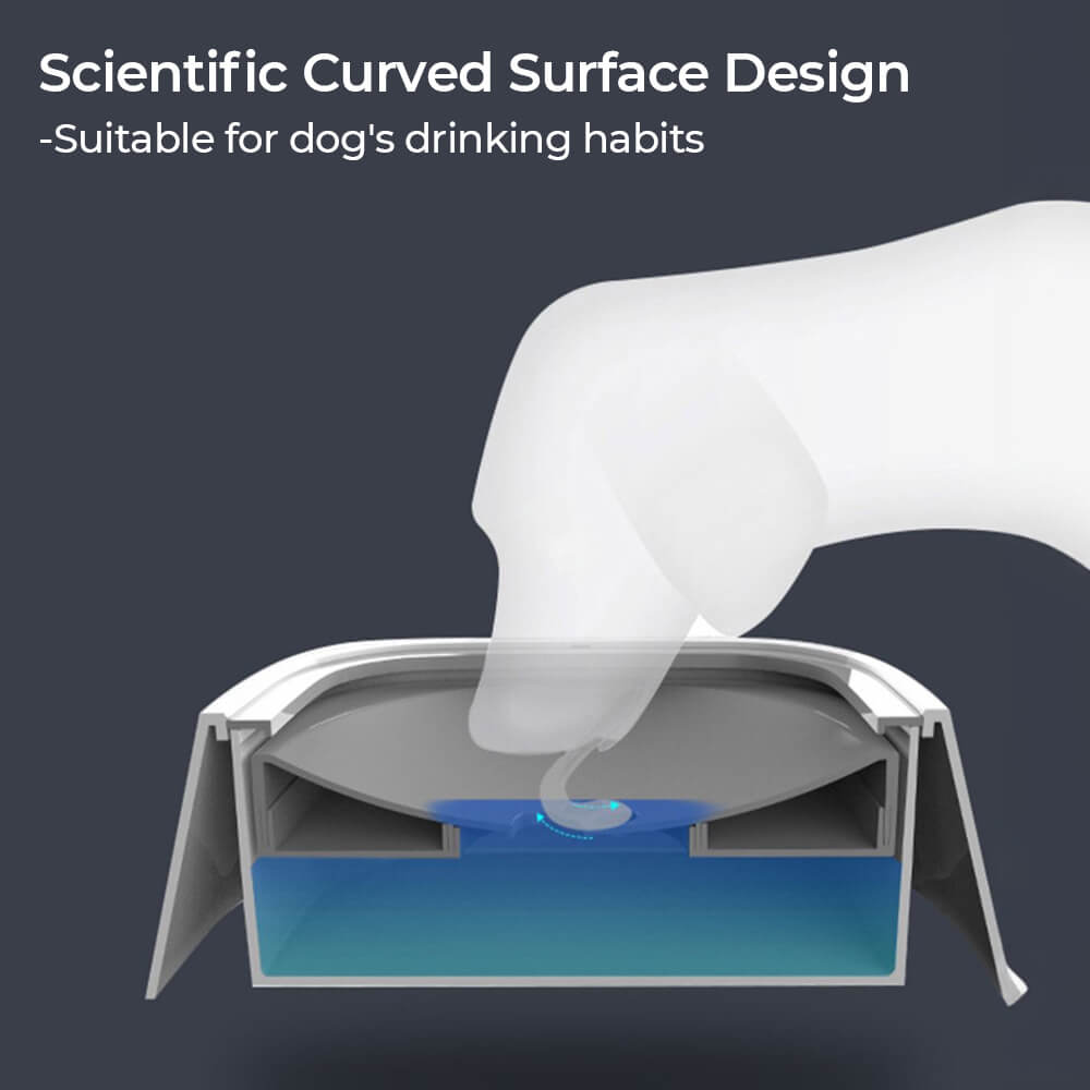 Bebedero para perros antiderrame para viaje en vehículo con disco flotante