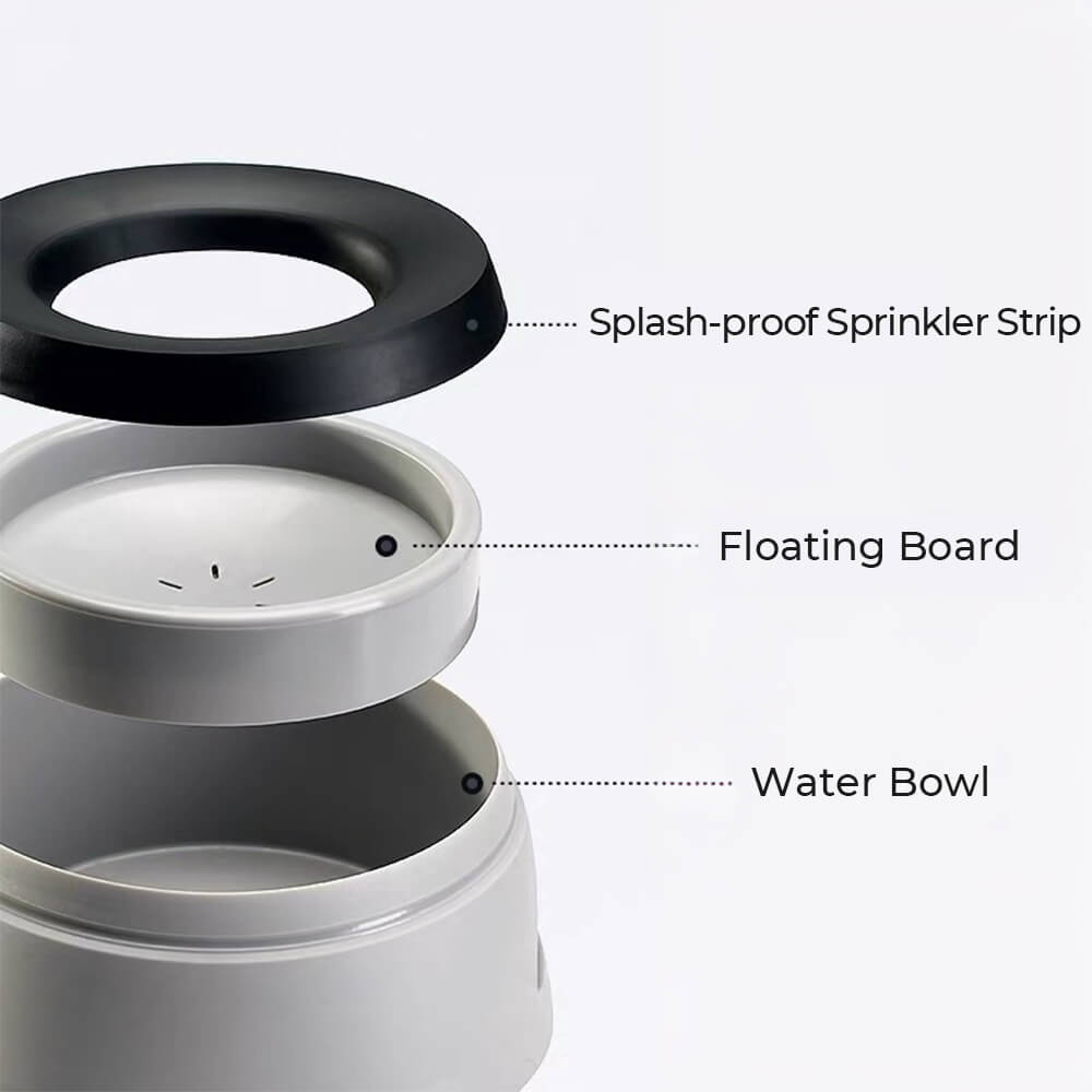 Bebedero para perros antiderrame para viaje en vehículo con disco flotante