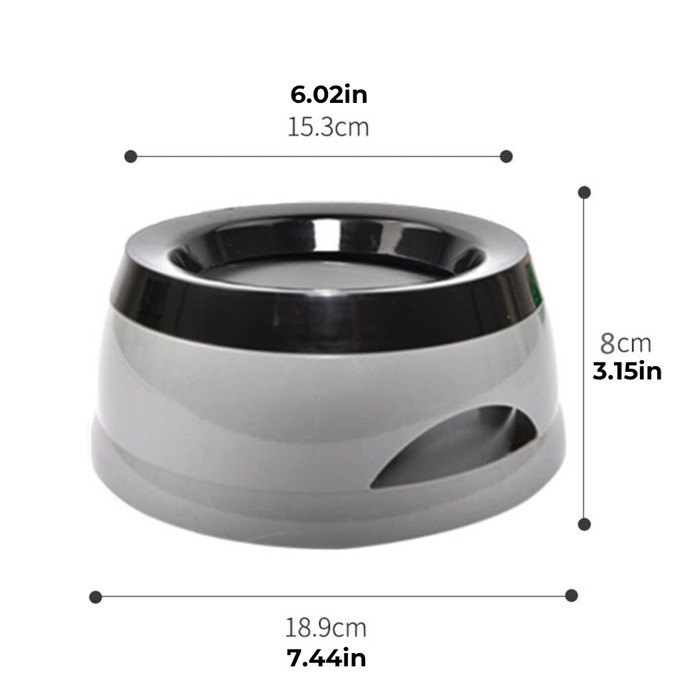 Bebedero para perros antiderrame para viaje en vehículo con disco flotante