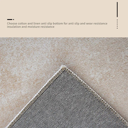 Alfombra Minimalista Moderna de Cachemira con Rayas Crema - KNICHE
