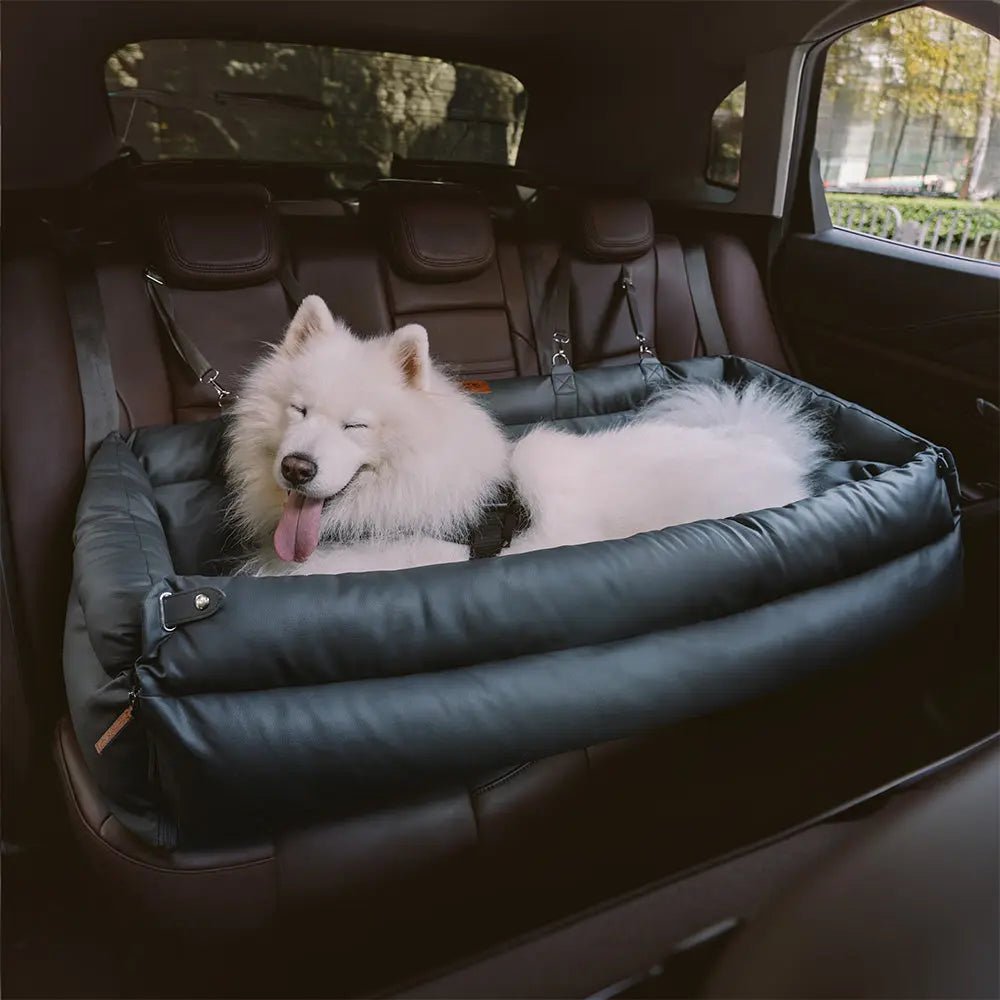 Asiento Elevado Deluxe Grande para Perros en Cuero Sintético – Explorer edition - KNICHE