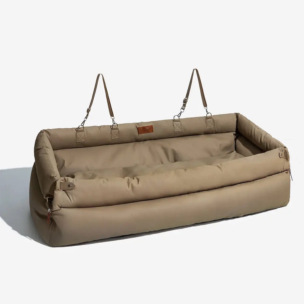 Asiento Elevado Deluxe Grande para Perros en Cuero Sintético – Explorer edition - KNICHE