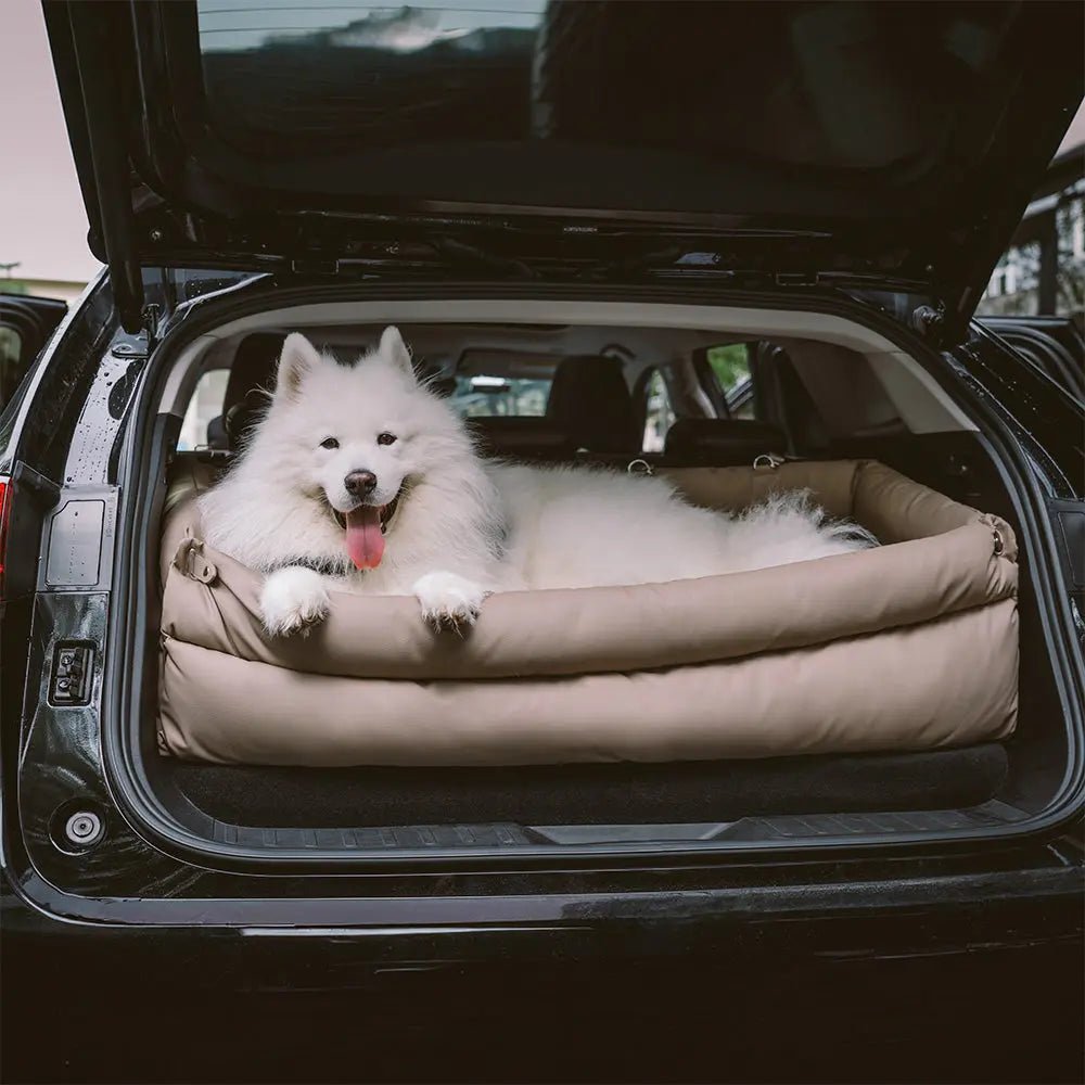 Asiento Elevado Deluxe Grande para Perros en Cuero Sintético – Explorer edition - KNICHE