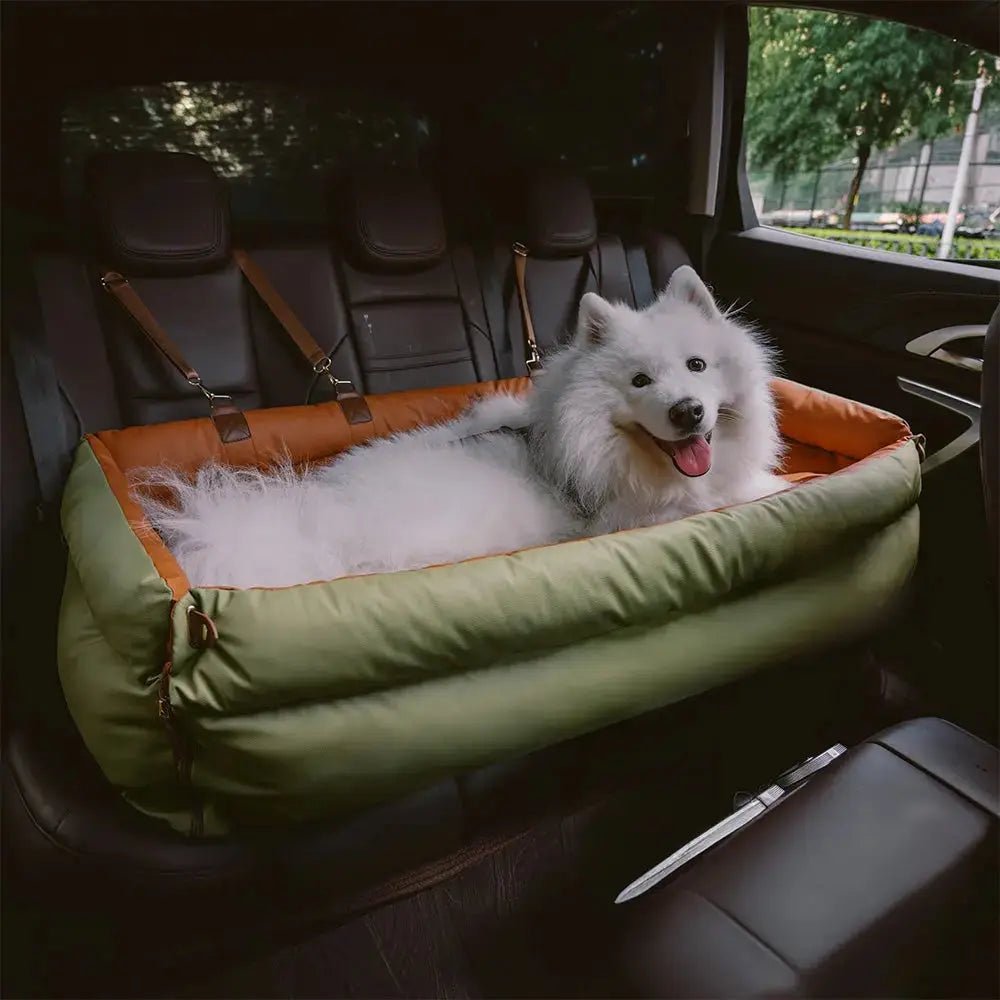 Asiento Elevado Deluxe Grande para Perros en Cuero Sintético – Explorer edition - KNICHE