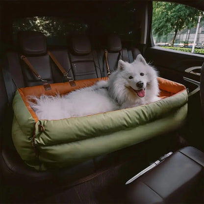 Asiento Elevado Deluxe Grande para Perros en Cuero Sintético – Explorer edition - KNICHE