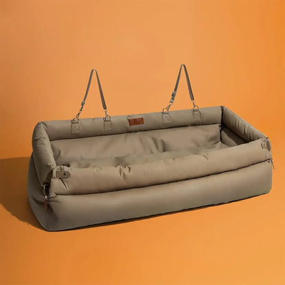 Asiento Elevado Deluxe Grande para Perros en Cuero Sintético – Explorer edition - KNICHE