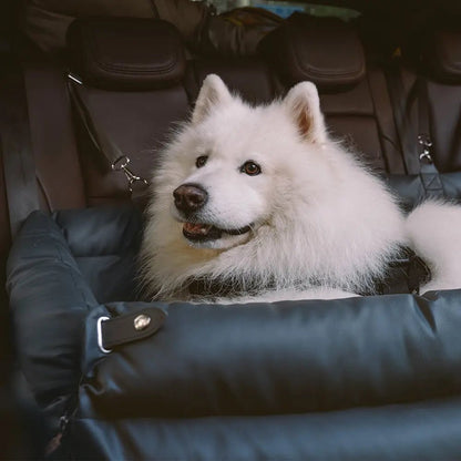 Asiento Elevado Deluxe Grande para Perros en Cuero Sintético – Explorer edition - KNICHE