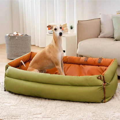 Asiento Elevado Deluxe Grande para Perros en Cuero Sintético – Explorer edition - KNICHE