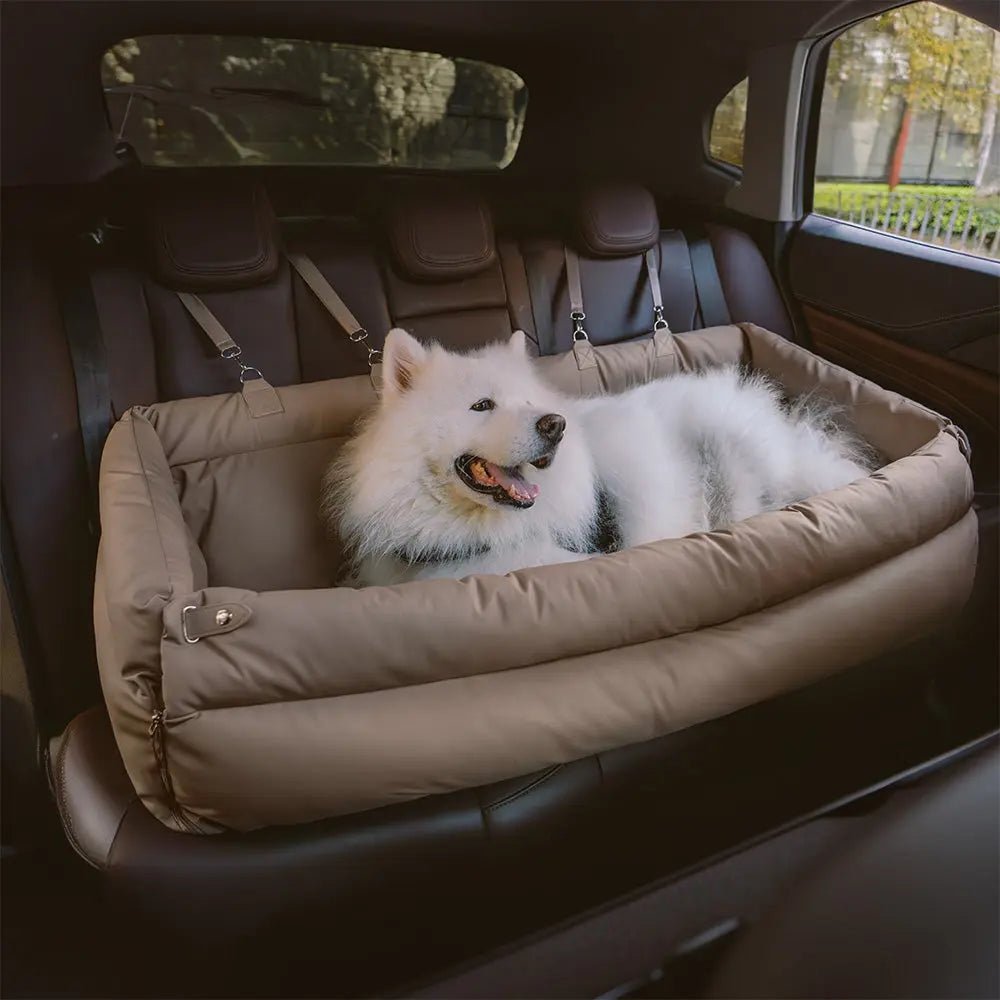 Asiento Elevado Deluxe Grande para Perros en Cuero Sintético – Explorer edition - KNICHE