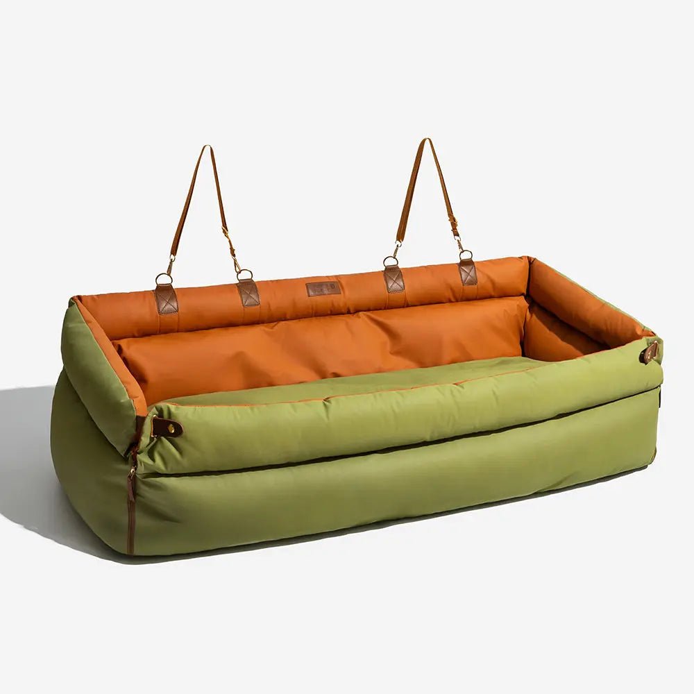 Asiento Elevado Deluxe Grande para Perros en Cuero Sintético – Explorer edition - KNICHE