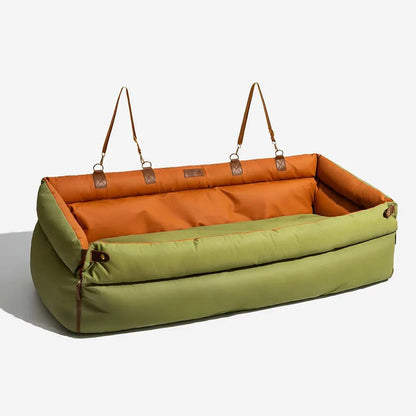 Asiento Elevado Deluxe Grande para Perros en Cuero Sintético – Explorer edition - KNICHE