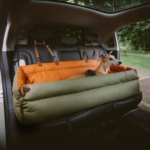 Asiento Elevado Deluxe Grande para Perros en Cuero Sintético – Explorer edition - KNICHE