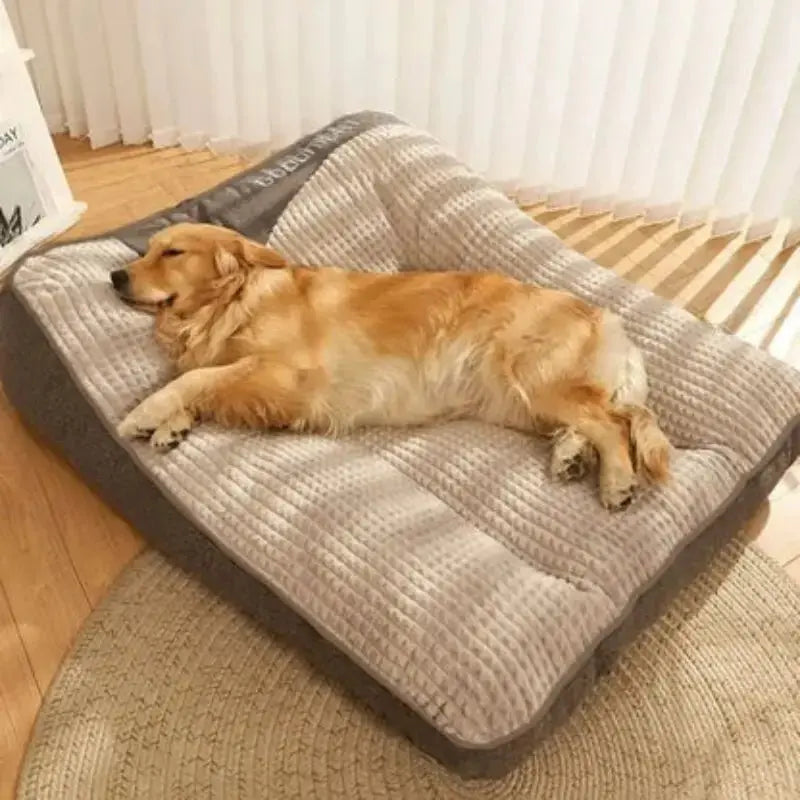 Cama Grande y Gruesa para Perros Resistente a Arañazos con Protección de la Columna - KNICHE