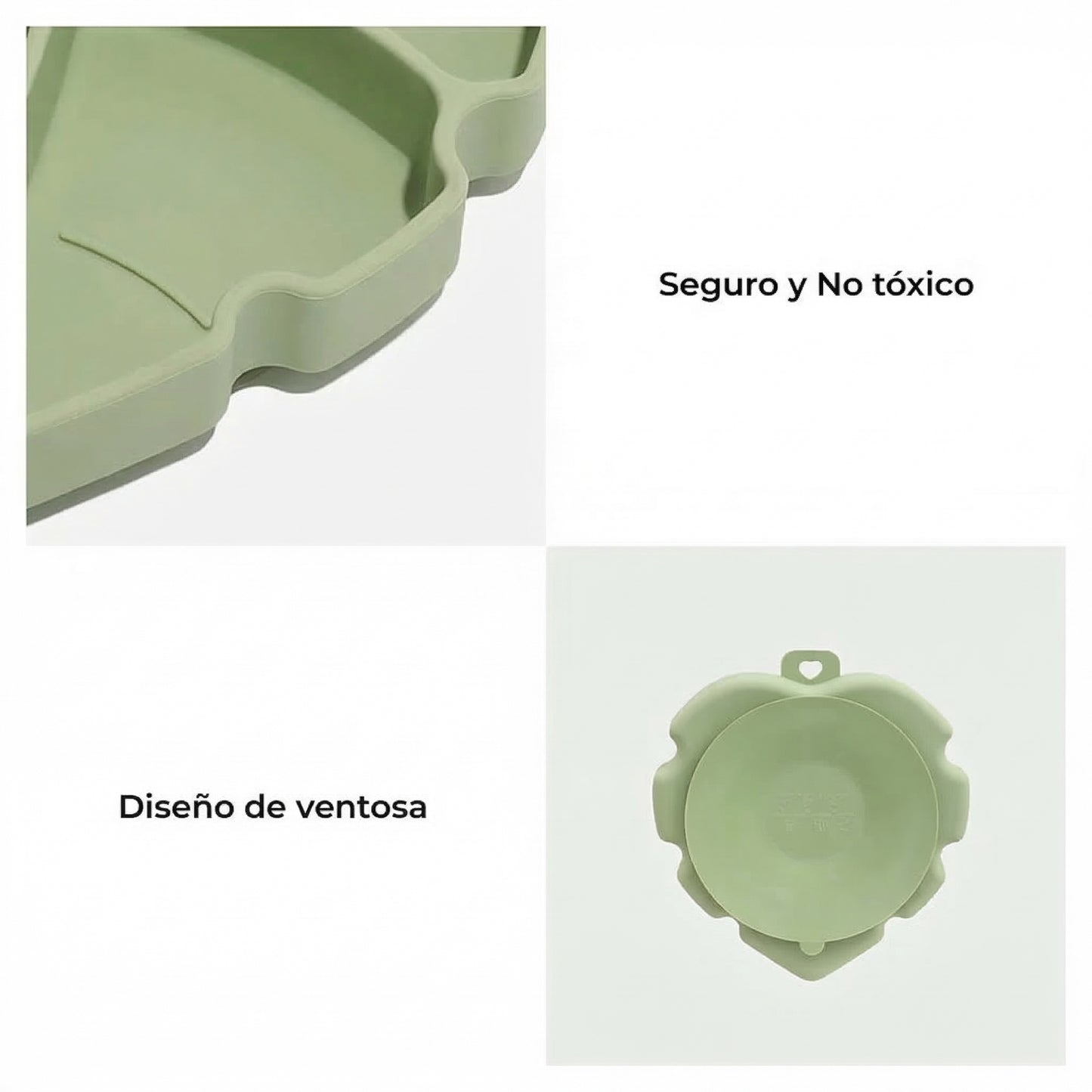 Cuenco para mascotas con ventosa – Hoja