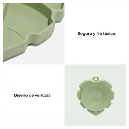 Cuenco para mascotas con ventosa – Hoja