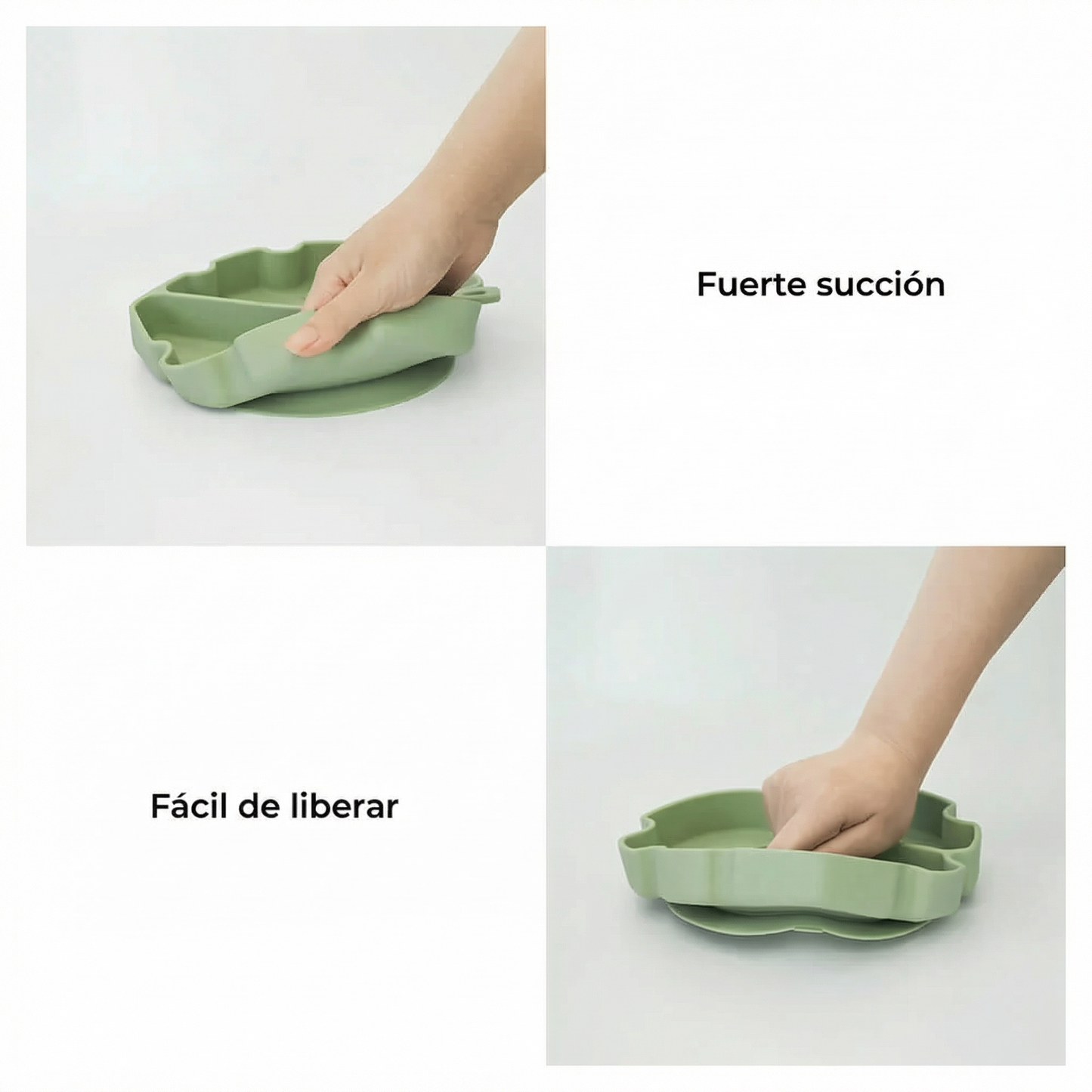 Cuenco para mascotas con ventosa – Hoja