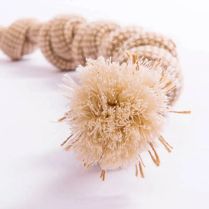 Set de Juguetes para Perros – Cuerda de Lino y Algodón para Masticar, Interactiva y de Limpieza Dental - KNICHE